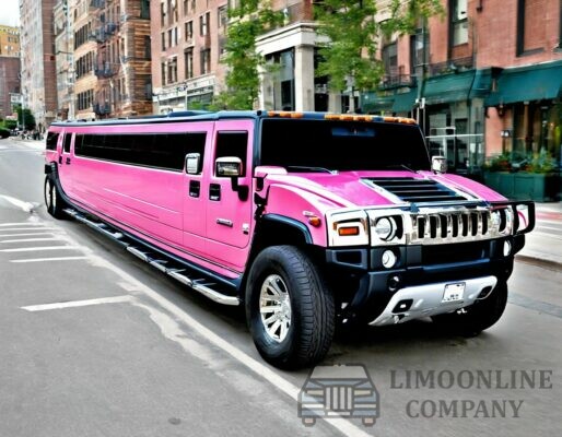 Hummer H2 limo Pink